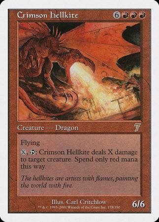 Crimson Hellkite [Seventh Edition] - Destination Retro