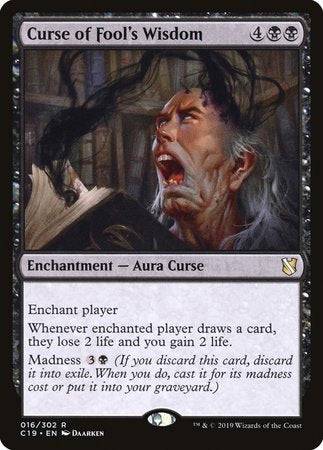 Curse of Fool's Wisdom [Commander 2019] - Destination Retro