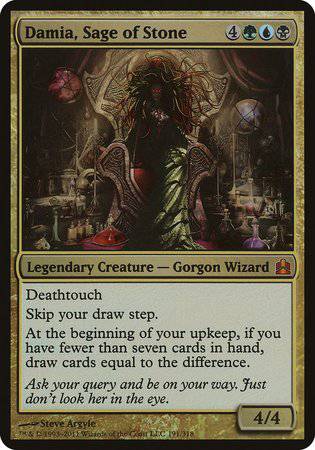 Damia, Sage of Stone (Oversized) [Commander 2011 Oversized] - Destination Retro