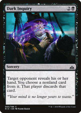 Dark Inquiry [Rivals of Ixalan] - Destination Retro