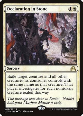 Declaration in Stone [Shadows over Innistrad] - Destination Retro