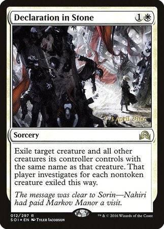 Declaration in Stone [Shadows over Innistrad Promos] - Destination Retro