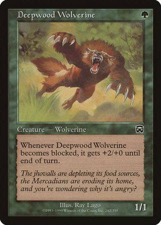 Deepwood Wolverine [Mercadian Masques] - Destination Retro