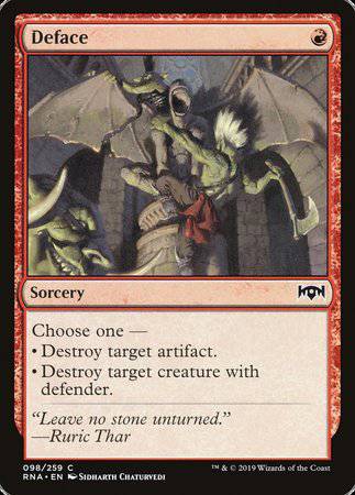 Deface [Ravnica Allegiance] - Destination Retro