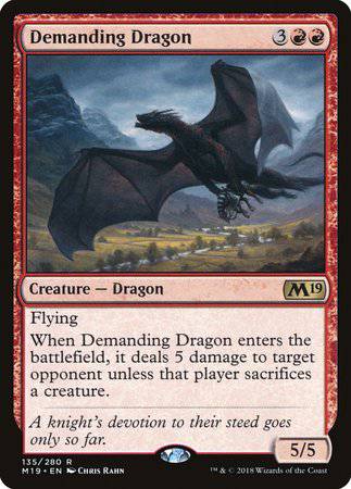 Demanding Dragon [Core Set 2019] - Destination Retro