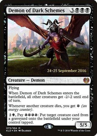 Demon of Dark Schemes [Kaladesh Promos] - Destination Retro