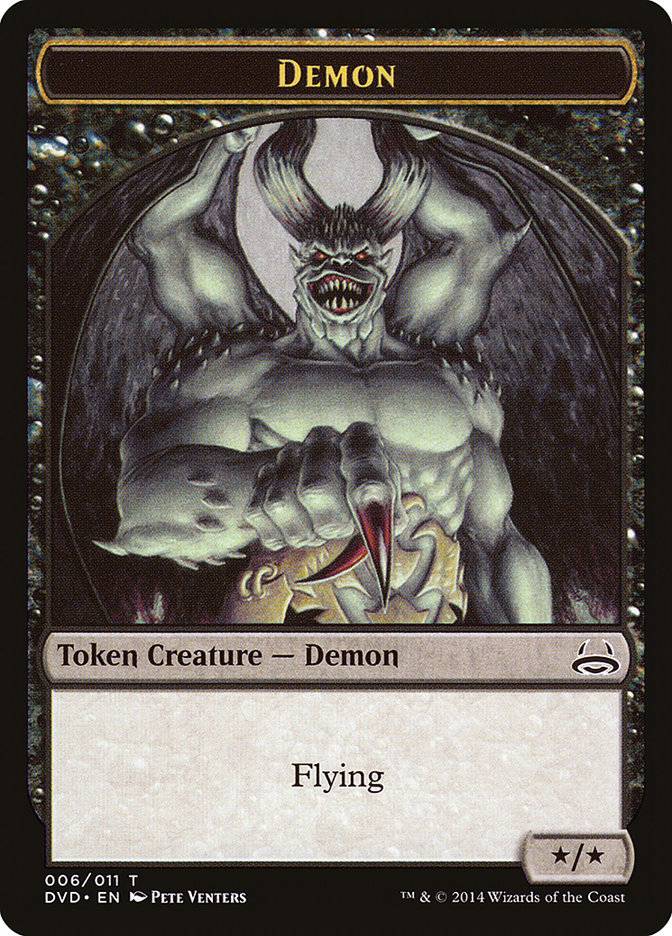 Demon Token (Divine vs. Demonic) [Duel Decks Anthology Tokens] - Destination Retro