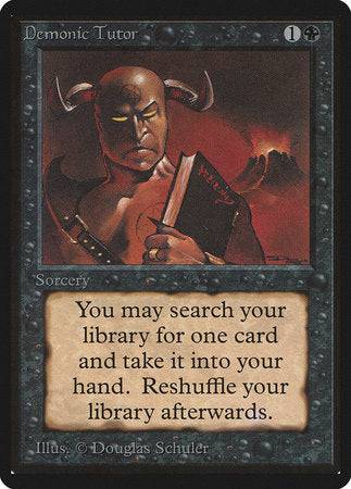 Demonic Tutor [Limited Edition Beta] - Destination Retro