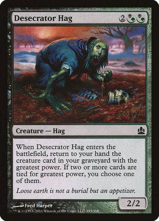 Desecrator Hag [Commander 2011] - Destination Retro