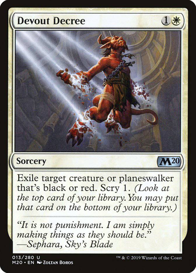 Devout Decree [Core Set 2020] - Destination Retro
