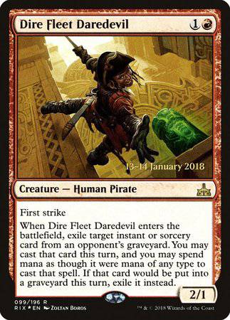 Dire Fleet Daredevil [Rivals of Ixalan Promos] - Destination Retro