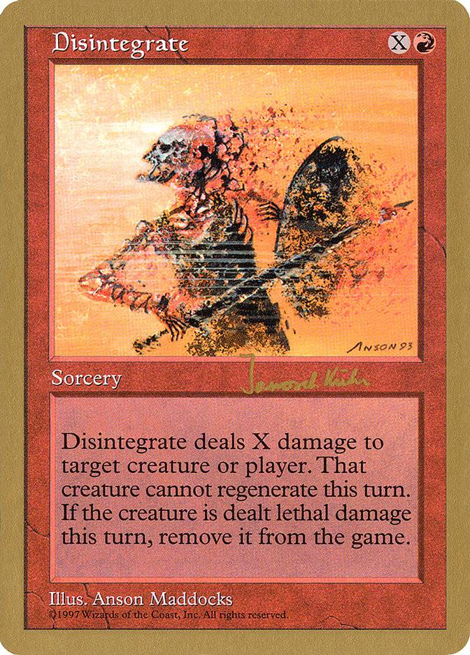 Disintegrate (Janosch Kuhn) [World Championship Decks 1997] - Destination Retro