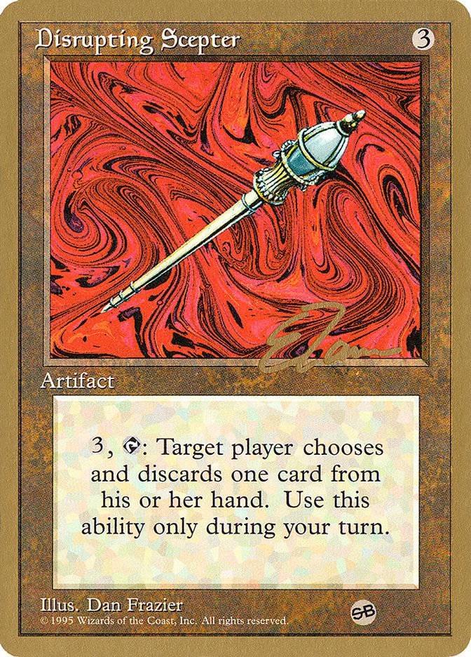 Disrupting Scepter (Eric Tam) (SB) [Pro Tour Collector Set] - Destination Retro