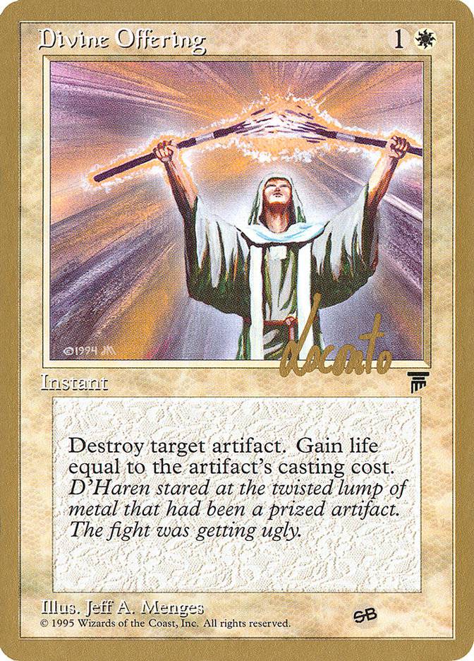 Divine Offering (Michael Loconto) (SB) [Pro Tour Collector Set] - Destination Retro