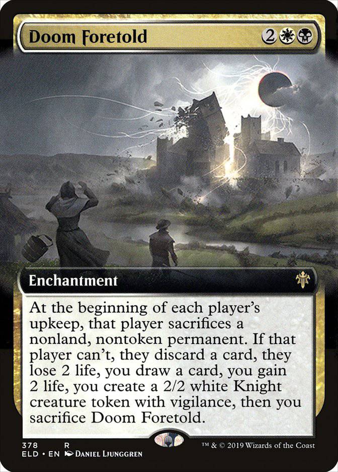 Doom Foretold (Extended Art) [Throne of Eldraine] - Destination Retro