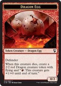 Dragon Egg // Dragon Double-sided Token [Commander 2018 Tokens] - Destination Retro