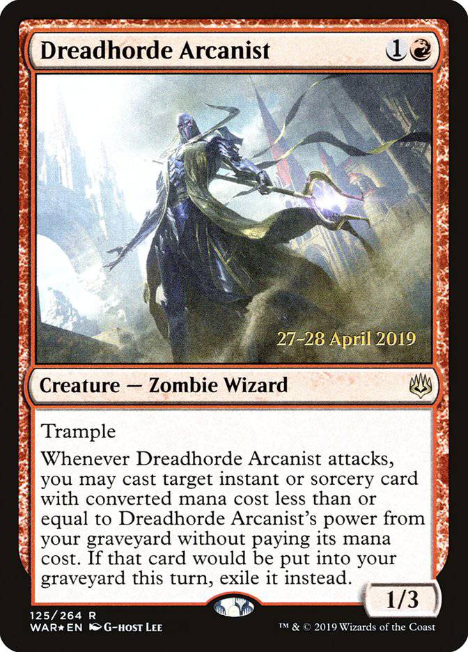 Dreadhorde Arcanist  [War of the Spark Prerelease Promos] - Destination Retro