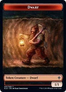 Dwarf // Food (16) Double-sided Token [Throne of Eldraine Tokens] - Destination Retro