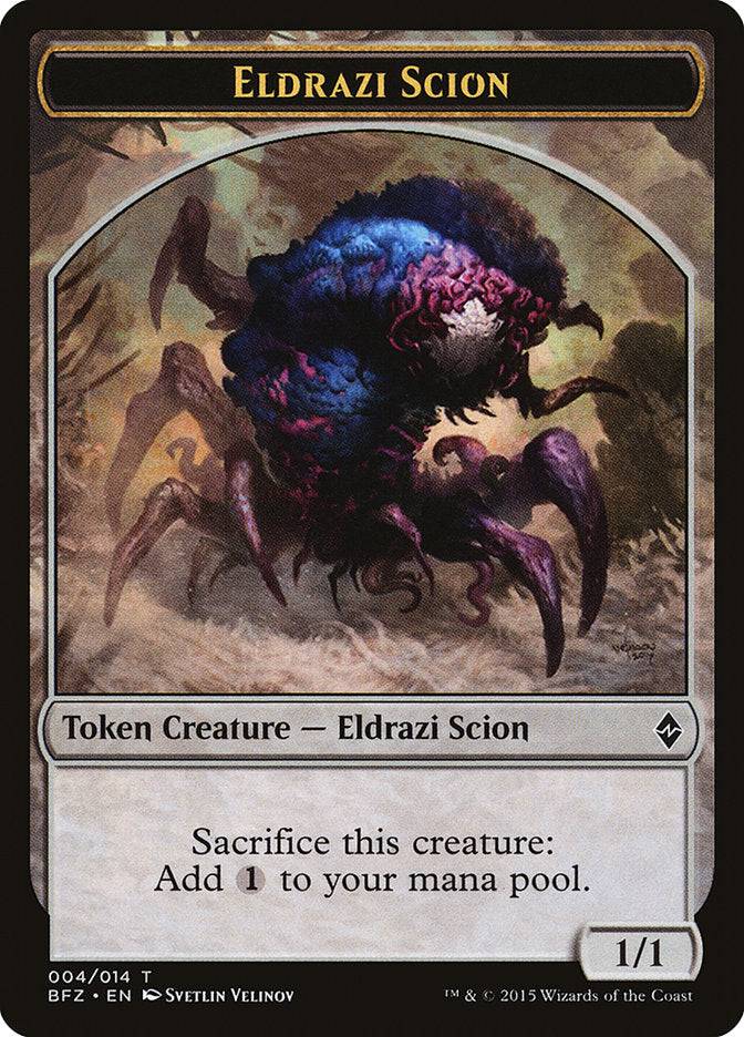 Eldrazi Scion (004/014) [Battle for Zendikar Tokens] - Destination Retro