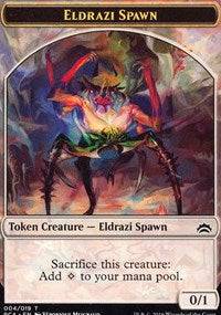 Eldrazi Spawn (004) // Eldrazi Double-sided Token [Planechase Anthology] - Destination Retro
