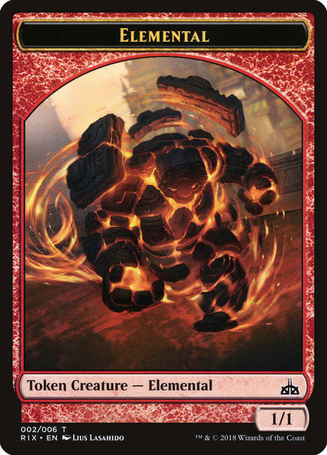 Elemental (002/006) [Rivals of Ixalan Tokens] - Destination Retro