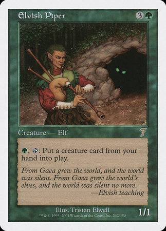 Elvish Piper [Seventh Edition] - Destination Retro