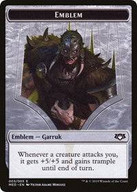 Emblem - Garruk, Apex Predator [Mythic Edition: War of the Spark] - Destination Retro