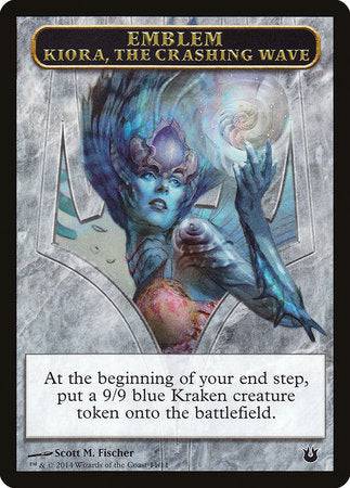 Emblem - Kiora, the Crashing Wave [Born of the Gods Tokens] - Destination Retro
