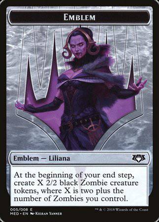 Emblem - Liliana, the Last Hope [Mythic Edition Tokens] - Destination Retro