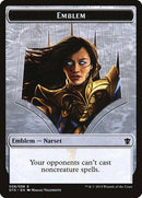 Emblem - Narset Transcendent [Dragons of Tarkir Tokens] - Destination Retro