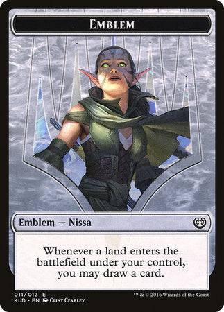 Emblem - Nissa, Vital Force [Kaladesh Tokens] - Destination Retro