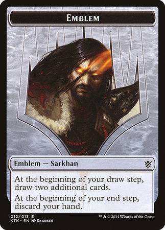 Emblem - Sarkhan, the Dragonspeaker [Khans of Tarkir Tokens] - Destination Retro