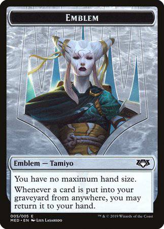 Emblem - Tamiyo, the Moon Sage [Mythic Edition Tokens] - Destination Retro