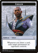 Emblem - Teferi, Hero of Dominaria [Dominaria Tokens] - Destination Retro