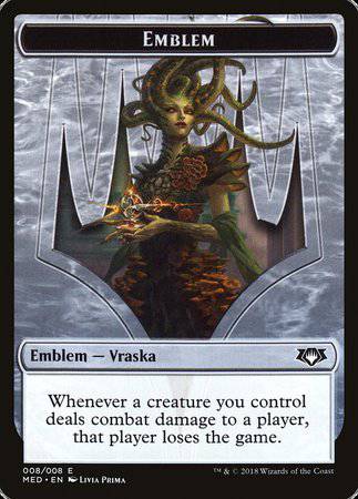 Emblem - Vraska, Golgari Queen [Mythic Edition Tokens] - Destination Retro