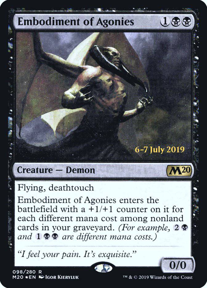 Embodiment of Agonies  [Core Set 2020 Prerelease Promos] - Destination Retro