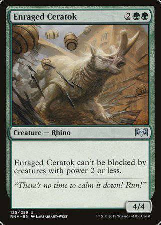 Enraged Ceratok [Ravnica Allegiance] - Destination Retro