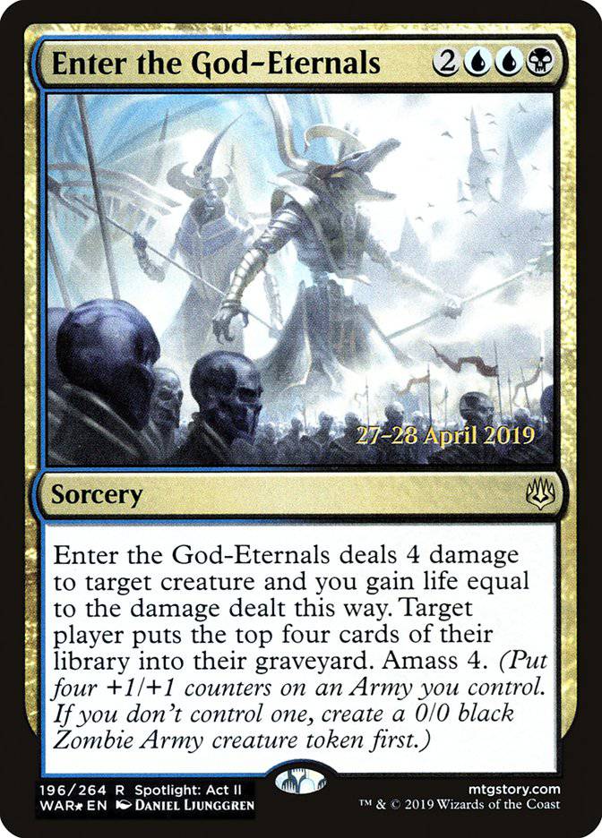 Enter the God-Eternals  [War of the Spark Prerelease Promos] - Destination Retro