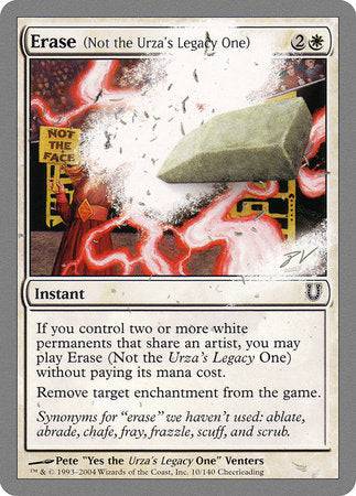 Erase (Not the Urza's Legacy One) [Unhinged] - Destination Retro