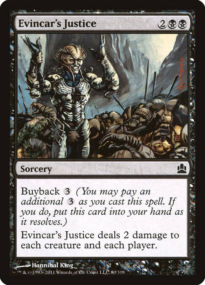 Evincar's Justice [Commander 2011] - Destination Retro