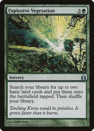Explosive Vegetation [Commander 2011] - Destination Retro