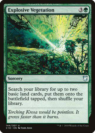 Explosive Vegetation [Commander 2018] - Destination Retro