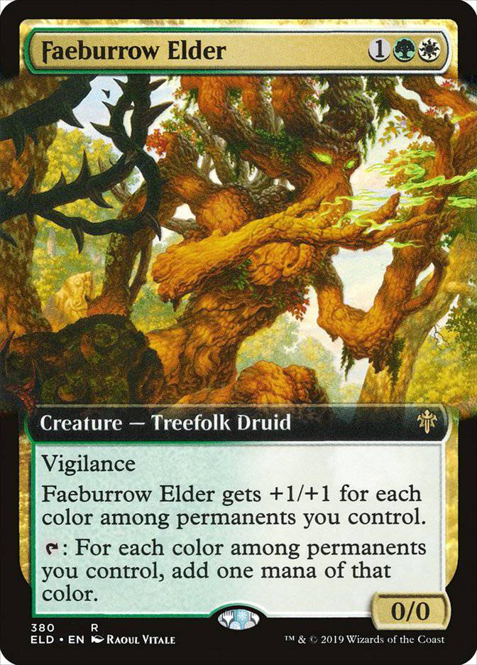 Faeburrow Elder (Extended Art) [Throne of Eldraine] - Destination Retro