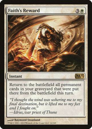Faith's Reward [Magic 2013] - Destination Retro
