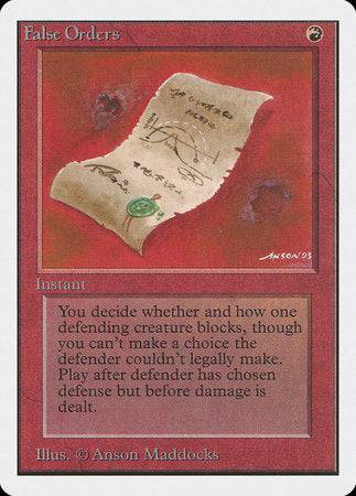 False Orders [Unlimited Edition] - Destination Retro