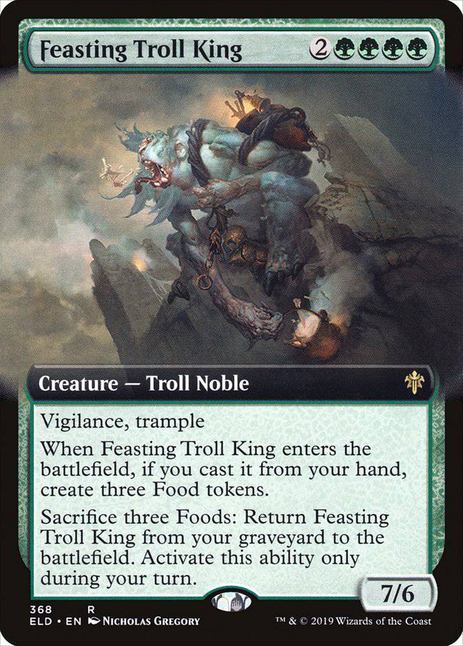 Feasting Troll King (Extended Art) [Throne of Eldraine] - Destination Retro
