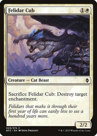 Felidar Cub [Battle for Zendikar] - Destination Retro