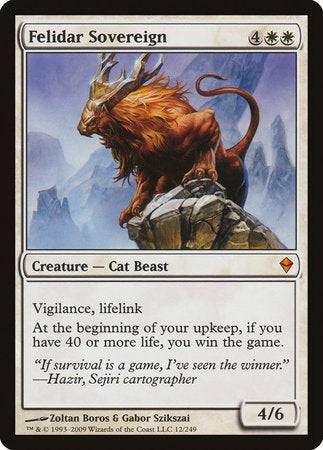 Felidar Sovereign [Zendikar] - Destination Retro