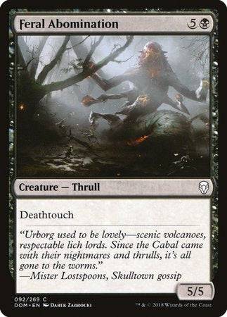 Feral Abomination [Dominaria] - Destination Retro