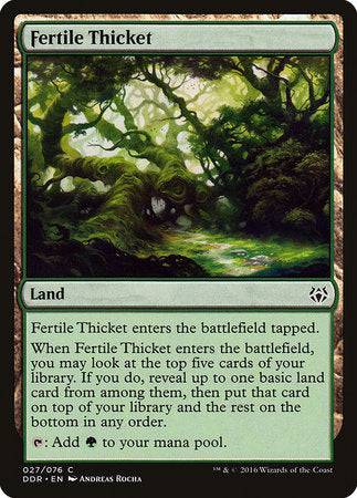 Fertile Thicket [Duel Decks: Nissa vs. Ob Nixilis] - Destination Retro